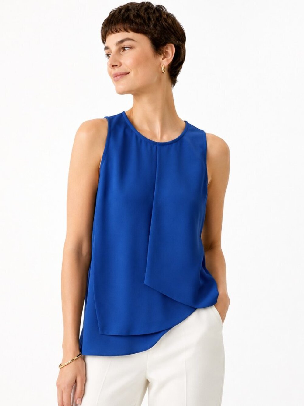 Fifteen Twenty Royal Blue Sleeveless Top